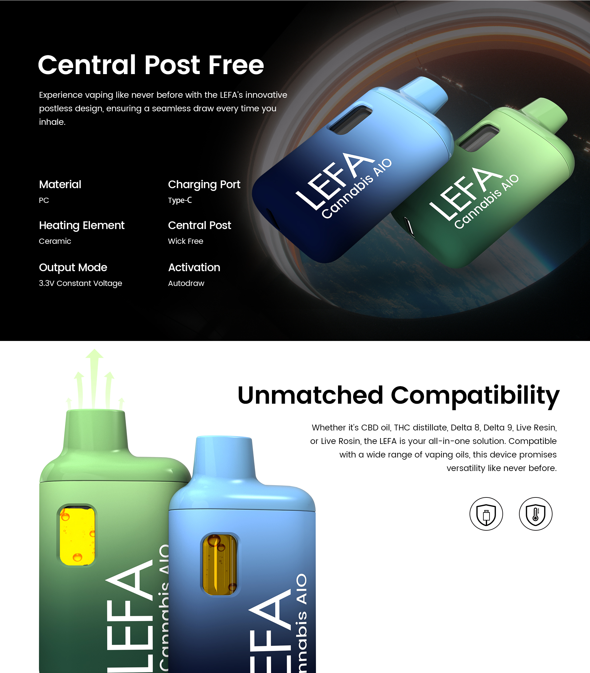 center post free aio disposable vape Gemini Disposable Dual Vape – Orange Creamsicle and Frozen Lemons 4G –  Canna Sweets Mail Order Marijuana